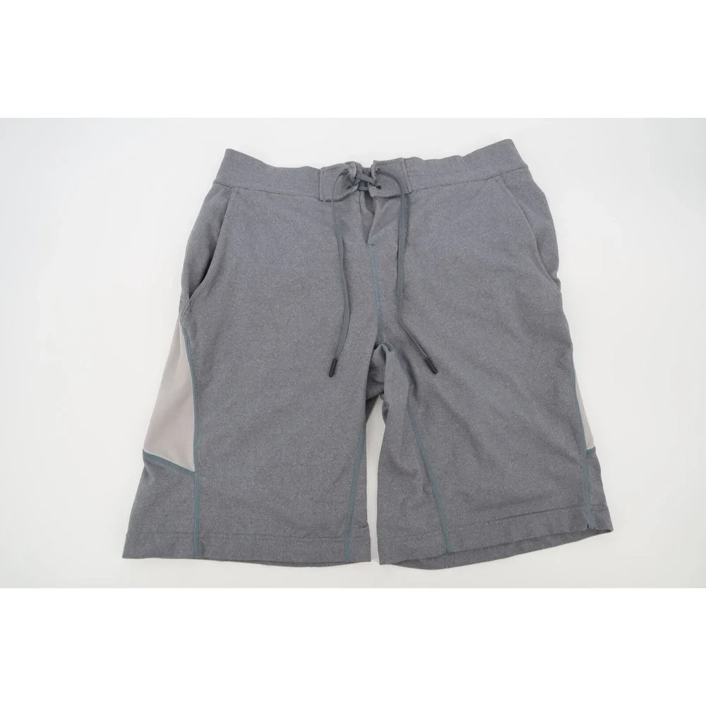 Lululemon Men's City Commute Shorts Sweat Blue Gray Drawstring Size Medium